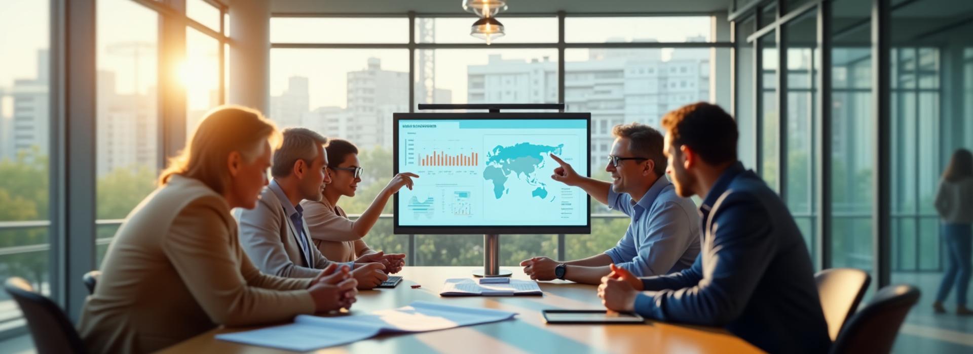 Harmonia Labs diverse team collaborating in a modern, light-filled office